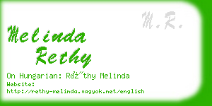 melinda rethy business card